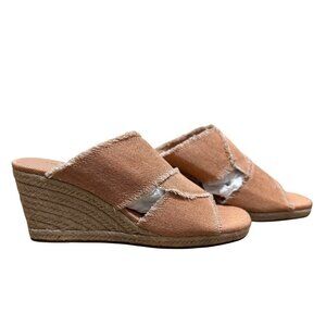 Lucky Brand Womens Textured Wedge Sandals Size 9M